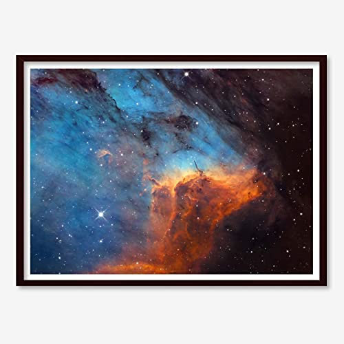 Astrography Kunstdrucke The Pelican Nebula - Poster Weltall Deko für Büro, Wohnzimmer, Schlafzimmer - Geschenk zum thema Space, NASA und Astronomie (140 x 100 cm)