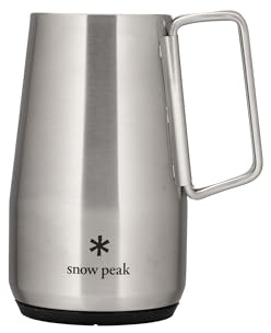 Snow Peak Shimo Stein, 700ml, Stainless Steel Insulated Beer Mug for Camping and Outdoors