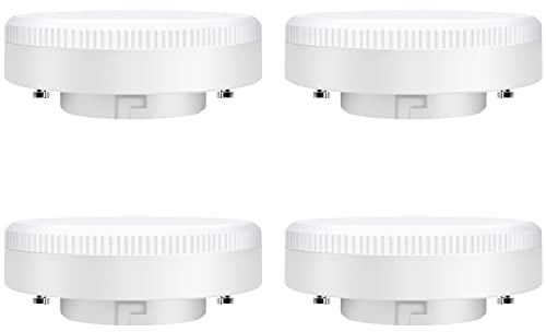 EXTRASTAR 9W GX53 LED Bulb, Warm White 3000K, 820LM, 61W Equivalent, 220-240V, Energy Saving Under Cabinet Cupboard Lighting in Kitchen, 120° Beam Angle, Non-Dimmable, Pack of 4