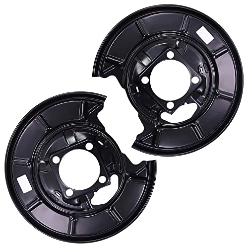 ATEC Germany 2x Placa de anclaje trasera izquierda y derecha Protección antisalpicaduras para disco de freno Compatible con MERCEDES-BENZ Clase A (W169), Clase B Sports Tourer (W245)