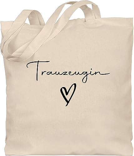 Baumwolltasche - JGA Junggesellenabschied Frauen - Trauzeugin Maid of Honor - Unisize - Naturweiß - beutel braut bachelorette party stoffbeutel tasche jungesselnabschied jutebeutel aus baumwolle