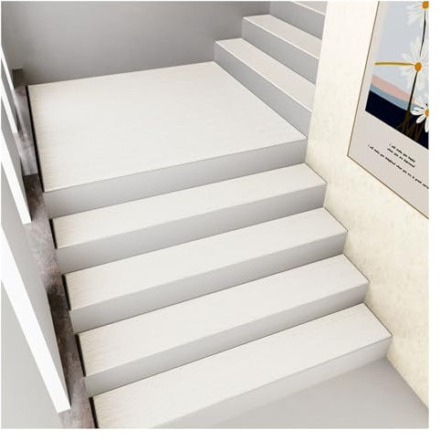 Treppenstufen Matten Aussen Rutschfest 76x20cm Stufenmatten Innen Teppich Treppen,Treppenteppich Selbstklebend Teppichfliesen für Holzstufen,Waschbarer Stufenschutz Treppenschoner für Kinder Ältere (
