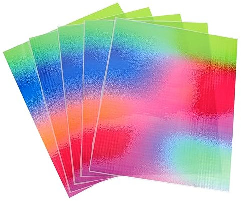 STOBOK 5 Blätter Schriftzug Thermotransferfolie Camo-Shirt Kleiderfolie Heißpressfolien Selber Machen Transferfolie Zum Basteln Lieferungen Taschentyp Sublimationsfolie