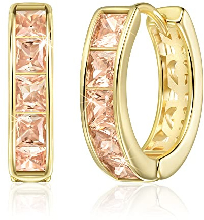 Linawe Orecchini a cerchio in oro giallo, Mini orecchini ad anello da donna, Gioielli Helix Piercing piercing a bottone, Orecchini a cerchio dorati ipoallergenici