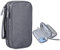 JENCVNL Sac de Rangement Câble, Organisateur Accessoires Électronique, Pochette Câble de Voyage, Organisateur Accessoires de Voyage Coque pour Disque Dur Externe (Gris foncé, S (19 * 11 * 6.5cm))