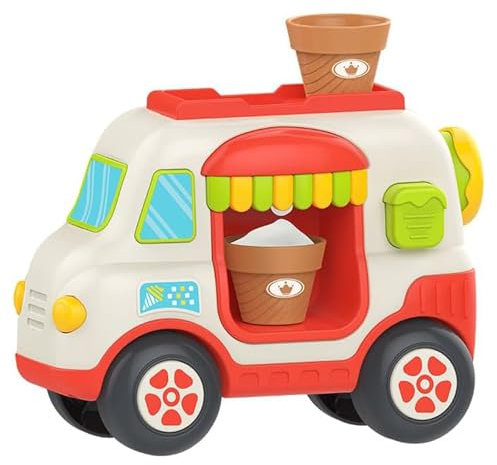 Baby-Badespielzeug, Eismaschine, Badewannen-Eiscreme-Spielzeug für Kinder ab 3 Jahren, lustiges Schaum-Seifenblasenauto, Seifenblasen-Schaum-Maschine, Badewannenspielzeug,Eiscreme-Seifenblasenmaschine