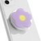 TOEECY Support et Grip Magnétique Compatible Poignée de Telephone Extensible Pliable Fleur Stéréoscopique Airbag Support Portable Poignées Téléphone pour Smartphones Tablette (Violet)
