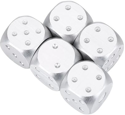 CHICIRIS Säger Tabellspel Aluminiumlegering Uppsättning Lyxfärger Enkel Lagring Tillämplig för Poker 5 St Guld Rektangel (Kvadrat)