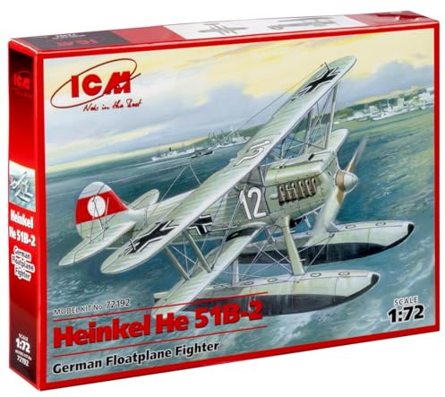 ICM 72192 - Heinkel He 51B-2, German Floatplane Fighter