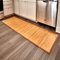 iDesign Tappeto bagno, Tappeto antiscivolo bagno o cucina impermeabile, Tappetino bagno in legno di bambù ideale anche per il corridoio e la cucina, marrone chiaro