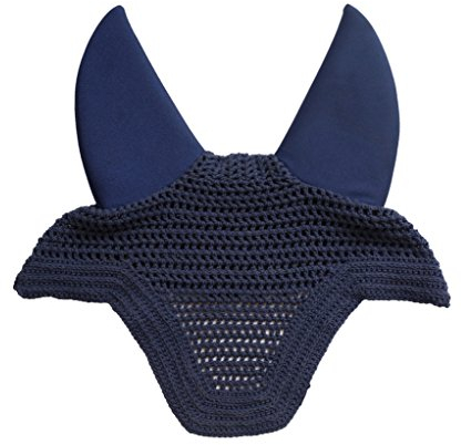 Kentucky Horsewear Wellington Soundless Fliegenohren, Warmblut/Dunkelblau