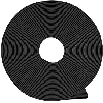 sourcing map Heat Shrink Tubing, 7mm Dia 11mm Flat Width 2:1 Heat Shrink Wrap Cable Sleeve Heatshrink Tube 5m Black