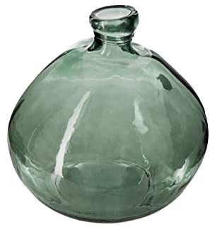 ATMOSPHERA CREATEUR D'INTERIEUR - Vaso rotondo in vetro riciclato verde cachi D23cm