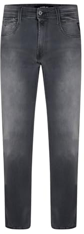 Replay Herren Jeans Anbass Slim-Fit mit Comfort Stretch, Dark Grey 096 (Grau), 36W / 34L