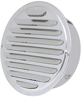 LTLWSH Rejilla De Ventilación Circular De Acero Inoxidable para Rejilla De Ventilación De Ventilación, Ventilador Extractor De Conducto De Ventilador De Baño,80mm