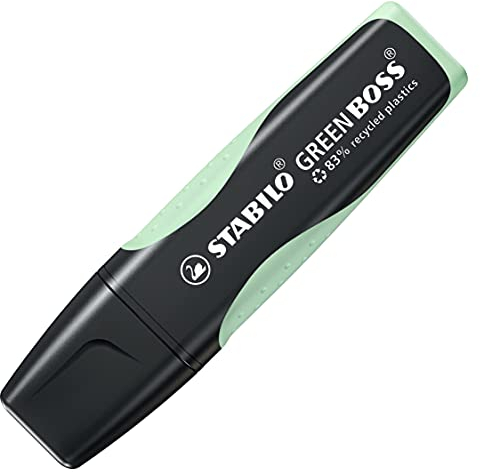 Umweltfreundlicher Textmarker - STABILO GREEN BOSS Pastel - Einzelstift - Hauch von Minzgrün