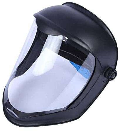 de casco de protección facial con visera protección de protección UV protección ojos de molienda de seguridad, diseñado, Máscara doble diadema