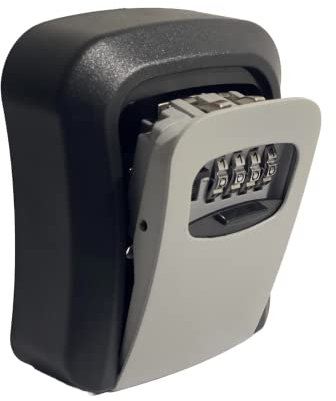 4 Digit Combination Safe Lock Box for Keys -Wall-Mounted Water Proof, Key Safe Box for House Keys, Smart Cards, Jewellery and Other Valuables (1)