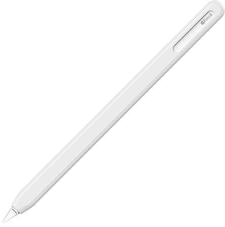 Uppercase Designs NimbleSleeve – Prämie Apple Pencil 2 Schutzhülle aus Silikon, nur für iPad Apple Pencil Pro und 2nd Generation (Weiss)