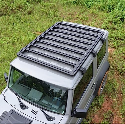 PLUT Car Dachträger Aluminiumlegierung Auto Dachträger Flachdach Reiserahmen Für Suzuki Für Jimny Für JB74 2019 2020 2021 2022 Gepäckträger Querlatte Gepäckträger (Größe : B)