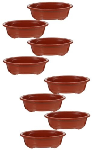 Yardwe 8 Pz Vaso Di Fiori Vaso Per Bonsai in Plastica Vaso Per La Coltivazione Delle Piante Vasi Da Fiori Da Giardinaggio Vasi Per Bonsai in Plastica Vaso Per Piante Ufficio Ovale Pianta