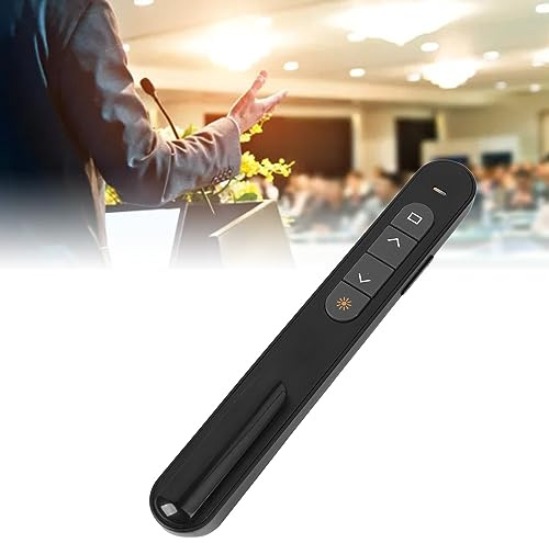 Kabelloser Presenter mit mehreren Funktionen, tragbar und leicht, einfache Bedienung, AAA-Batterie, Zeiger für Klassenzimmer, Büro, mit tragbarer PPT-Controller