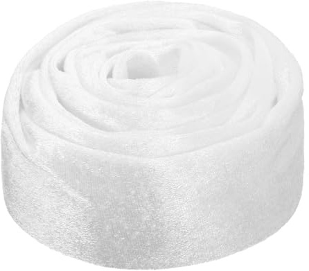 PATIKIL Copertura per Catena di Corda per Lampadario da 1,97 Pollici, 1 Pezzo di Manicotto in Tessuto di Velluto per Catena di Lampadario, Oscillazione Dei Cavi, Cavo, Bianco