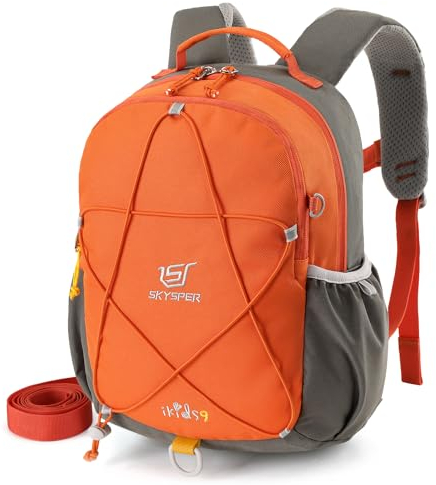 SKYSPER Kinderrucksack 9L Wanderrucksack Kinder mit Brustgurt für Jungen & Mädchen Perfekt für Kindergarten, Outdoor & Wandern
