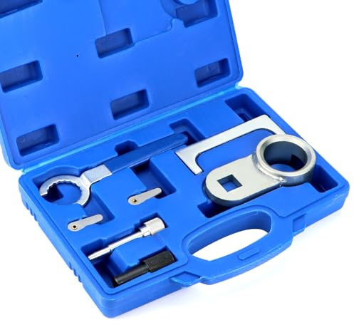 QWORK® Motoreinbauwerkzeugsatz, Zahnriemenwerkzeug, Geeignet für Volkswagen 2.4 2.5DSDI/TDICR