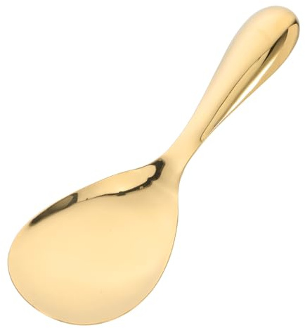 CIYODO Edelstahl Reislöffel Ergonomischer Griff Kompakter Verdickter Kochen Servierlöffel Für Küche Haushaltsbedarf
