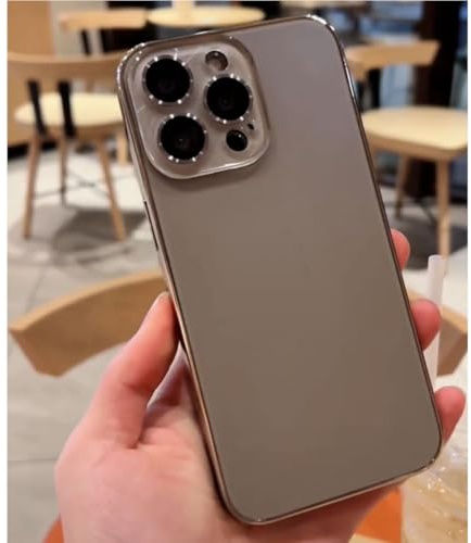 Luhuanx Hülle für iPhone 16 Pro Max, Entwickelt für iPhone 16 Pro Max Hülle mit voller Kamera Objektiv Design auf der Rückseite(Gray)
