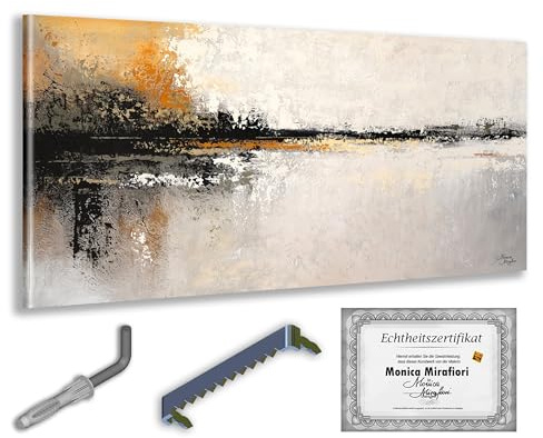 Monica Mirafiori I 100% HANDGEMALT I Gemälde Daybreak 140x70cm | Gemälde Handgemalt | Acrylgemälde | Sehr Großes Acrylbild I Moderne Kunst I Kunstbilder