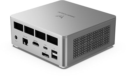 MINIS FORUM Mini PC UM750L Slim, AMD Ryzen 5 7545U 6-Core 12-Thread-Prozessor bis zu 4,9 GHz, AMD Radeon 740M, 32 GB LPDDR5 / 1 TB SSD, HDMI/DP/USB4/2,5G RJ45, Wi-Fi6E, BT5.2