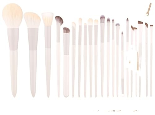 21 Set Sickle Eyeliner Eyeshadow Loose Powder Foundation Blush Concealer Brush Full Set Soft (Cloud porcelain 21 makeup brushes)