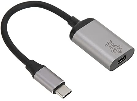 aqxreight Adaptador USB C a DisplayPort 4K 60Hz Adaptador Plug and Play de Aleación de Aluminio para Tableta de Teléfono Portátil