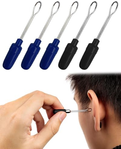 HUVZOR 5 Piezas Limpiador de oídos para la eliminación higiénica del cerumen - 6 cm