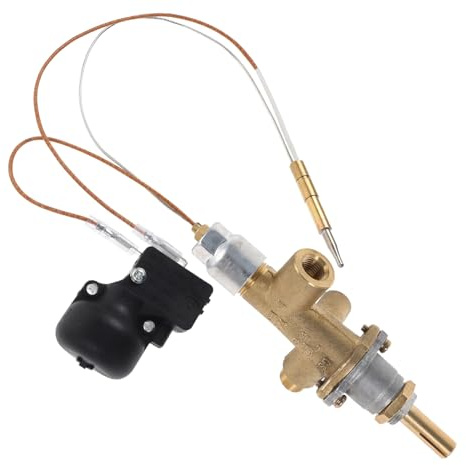 OFFSCH Kit Thermocouple de Remplacement pour Chauffage de Terrasse Extérieure, Dispositif de Sécurité Anti-Inclinaison Capteur Thermique en Laiton et Plastique, Compatible Parasol