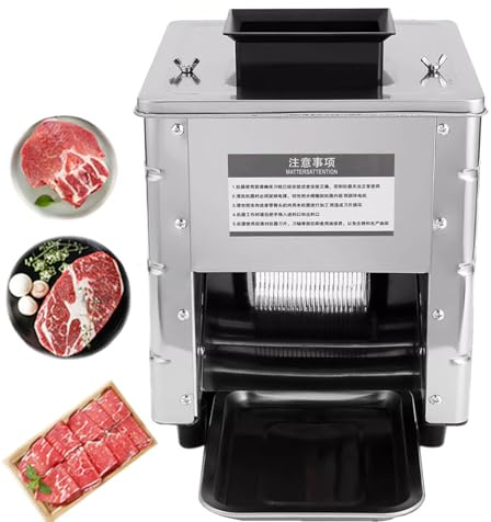 Affettatrice elettrica per carne, 850 W, ad alta potenza, in acciaio inox, per una preparazione efficiente degli alimenti