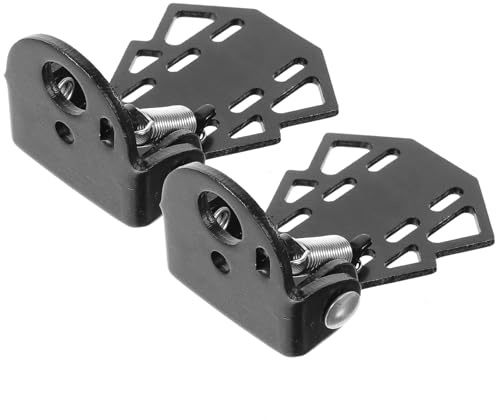 Zerodeko Pédales Arrière Pliantes en Acier Antidérapantes pour Vélo VTT et Route, Repose-Pieds Robustes Noir 2 Pièces, Accessoires Vélo pour Passager et Remplacement de Pièces