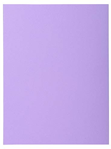 Exacompta 340008E 100er Pack Aktendeckel SUPER für DIN A4 in Pastellfarben PEFC™zertifizierte lila ideal für das Büro und Schule und die mobile Organisation