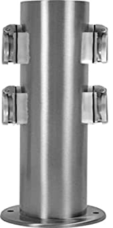 HiLight 4 prese da giardino in acciaio inox a 4 prese, prese per esterno.