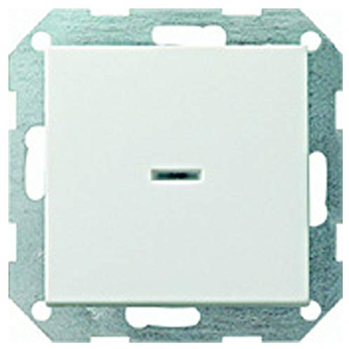 Gira 0136600 Tast-Kontrollschalter System 55 mit Wippe/Universal-aus-Wechselschalter aus Edelstahl