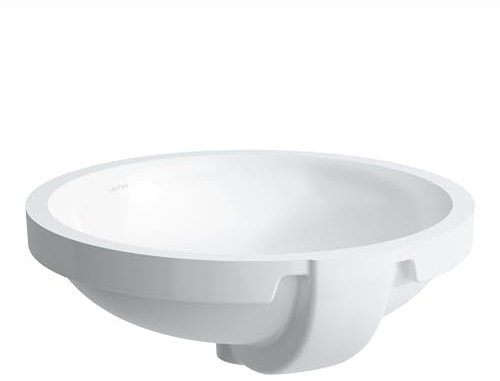 Laufen PRO B Einbauwaschtisch, ohne Hahnloch, mit Überlauf, 465x470, weiß, Farbe: Weiß mit LCC - H8189624001091