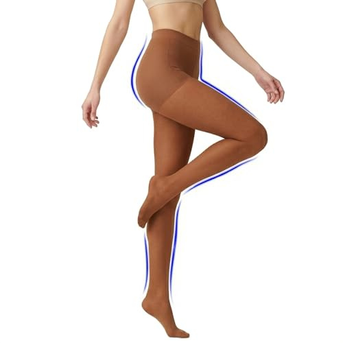 ITEM m6 Kompressions-Strumpfhose für Damen 15 DEN - Formende Feinstrumpfhose mit Kompression & Po Push-Up – Bequeme Pantyhose mit Contouring Tights