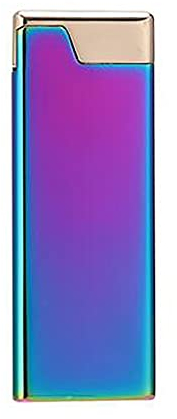 PENNY73 Briquet en Cuivre Pur Ultra-Mince Gaz Meule Gonflable Cigarette Flamme Douce Briquet Au Kérosène pour Collection Cadeau Homme Décoratif,Multicoloured