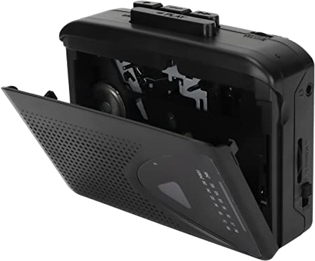 Transparenter Kassettenspieler, Tragbarer Kassettenspieler mit AM/FM Radio, 3,5mm Kopfhörerbuchse und Ohrhörern Im Lieferumfang Enthalten, Bluetooth