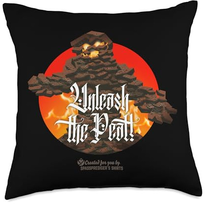 Unleash The Peat Peat Monster Islay Malt Whisky Throw Pillow