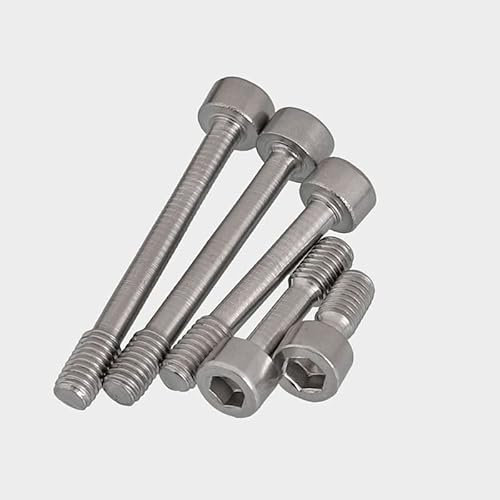 Tornillo cautivo M5 M6 tapa de tamaño cabeza de superficie lisa pernos macho rosca sujetadores de paso medio acero inoxidable-M5,45mm,5S
