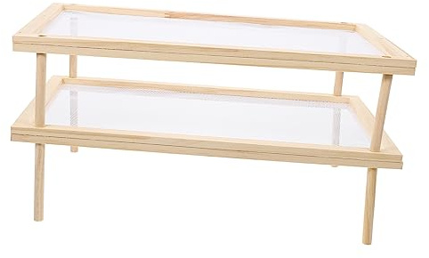Spaghetti Trockenständer für Haushalt und Küche | Beige, Rutschfeste Füße, Stabil und Einfach zu Bedienen, für Draußen und Küchenraum