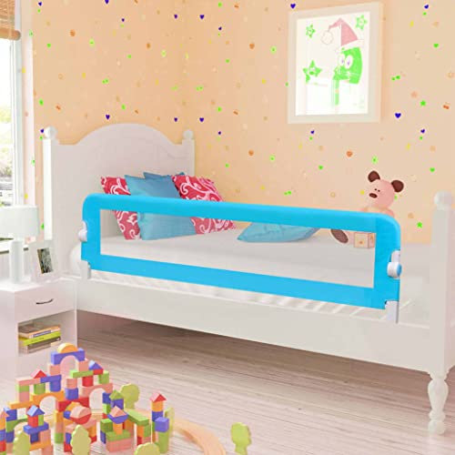 Gecheer Kleinkind-Bettschutzgitter Sicherheitsbettgitter Rausfallschutz Mit durchsichtigem Netzgewebe für Baby & Kinder 120x42 cm - hohes, klappbares Bettgitter für Betten Rausfallschutz fürs Bett